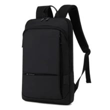 Business Slim Backpack For Men Women 15.6 Inch Water Resistant Laptop Backpack With USB Charger Computer Notebooks Lightweight Small Backpacks For School/Travel/Business/Work/College Bag - màu đen - Xem 7
