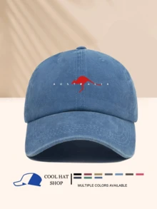 1 件“澳大利亚”水洗棒球帽，时尚男女通用必备单品，时尚简约休闲百搭 - 字母款 - 查看 23