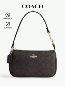 COACH Nolita 19 经典帆布单肩包 CW426 IMXAQ - 黑色 - 查看 1