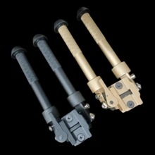 Multifunctional Outdoor Tactical Tripod, Foldable, Retractable, Rotatable V8 Tripod, Tactical Elastic Metal Dual-Leg Stand, Photography Tripod - Multicolor - View 3