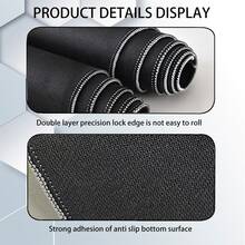 Funny Cartoon Mouse Pad Orangutan Mousepad Extended Desk Mat Non-Slip Rubber Base Stitched Edge Large XL Desk Pad For Desk Laptop Desktop 35.4x15.7 Inch For Home Office Gamer