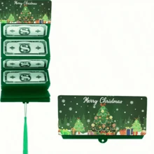 10pcs Christmas Cash Envelope Set - Santa Claus, Snowflake, Tree Pattern Gift Card Holders, Holiday Red Packet Envelopes For Christmas, Birthday, Thanksgiving Party, Durable Paper Storage Bags, Holiday Decor