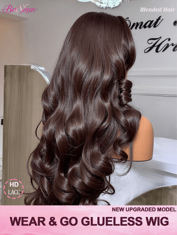 8-34 Zoll 200% Dichte 13x6 13x4 Lace Front Perücke Menschliches Haar gemischt 4# Schokoladenbraun Farbe 5x5 Perücke Frontal Glueless Brasilianisches Jungfrau gemischtes Haar Glueless Perücken für Frauen Alltags Stil Perücke Brasilianisches Haar Frontal Perücken Menschliches Haar gemischte Perücke