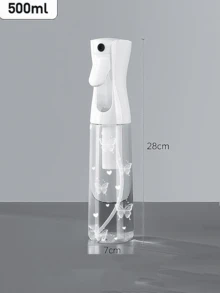 蝴蝶图案可重复灌装透明PET旅行喷雾瓶，多用途细雾喷雾瓶，适合旅行和商务出行，可装卸妆液、可重复使用的发胶，持续喷雾，适用于头发造型、清洁、植物精华、面部保湿等。 - 彩色 - 查看 15