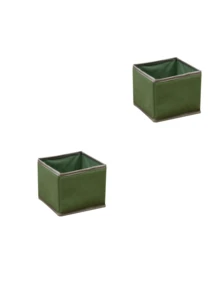 多包装高品质无纺布PP板可水洗可折叠无异味衣物收纳盒，多种颜色和尺寸可选。无纺布收纳盒底部带拉链，可折叠，用于存放玩具、衣物和杂物。 - 軍綠色 - 查看 15