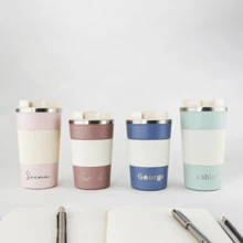 Personalised Insulated Tea/Coffee Cup - Stainless Steel - Leak-Proof - Travel Mug - Gift For Her/Him - Tumbler - Thermal - 380ml Or 510ml Travel Mug, Insulated Mug, Coffee Mug, Tea Mug, Personalised Mug, Metal Mug, Travel Cup, Travel Tea, Travel Coffee, Latte Mug, Engraved Cup, Thermal Mug, Thermal Tumbler,Office Decor - Cốc cà phê nhiều màu tùy chỉnh - Xem 4