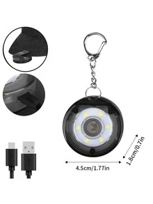 1pc USB Rechargeable Portable Light, Bag Light, Camping Light, Night Light, Cap Light, Car Repair Light, Keychain Light, LED Pet Light, Dog Anti-Lost Night Light
