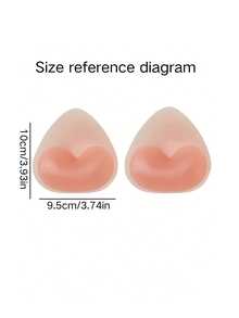 一对可重复使用的硅胶胸垫，隐形提拉，提升胸部，使小胸看起来更大。适用于泳衣和内衣，柔软加厚衬垫，增强提拉效果，适合搭配比基尼、婚纱、连衣裙和吊带背心。 - 彩色 - 查看 9