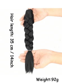 14英寸合成抓爪夹式编织马尾假发片，适合女性各种日常发型。 - 彩色 - 查看 10
