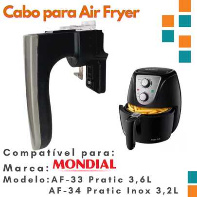 Electrolux Cabo Puxador de Air Fryer Mondial AF33 AF34 Encaixe Quadrado