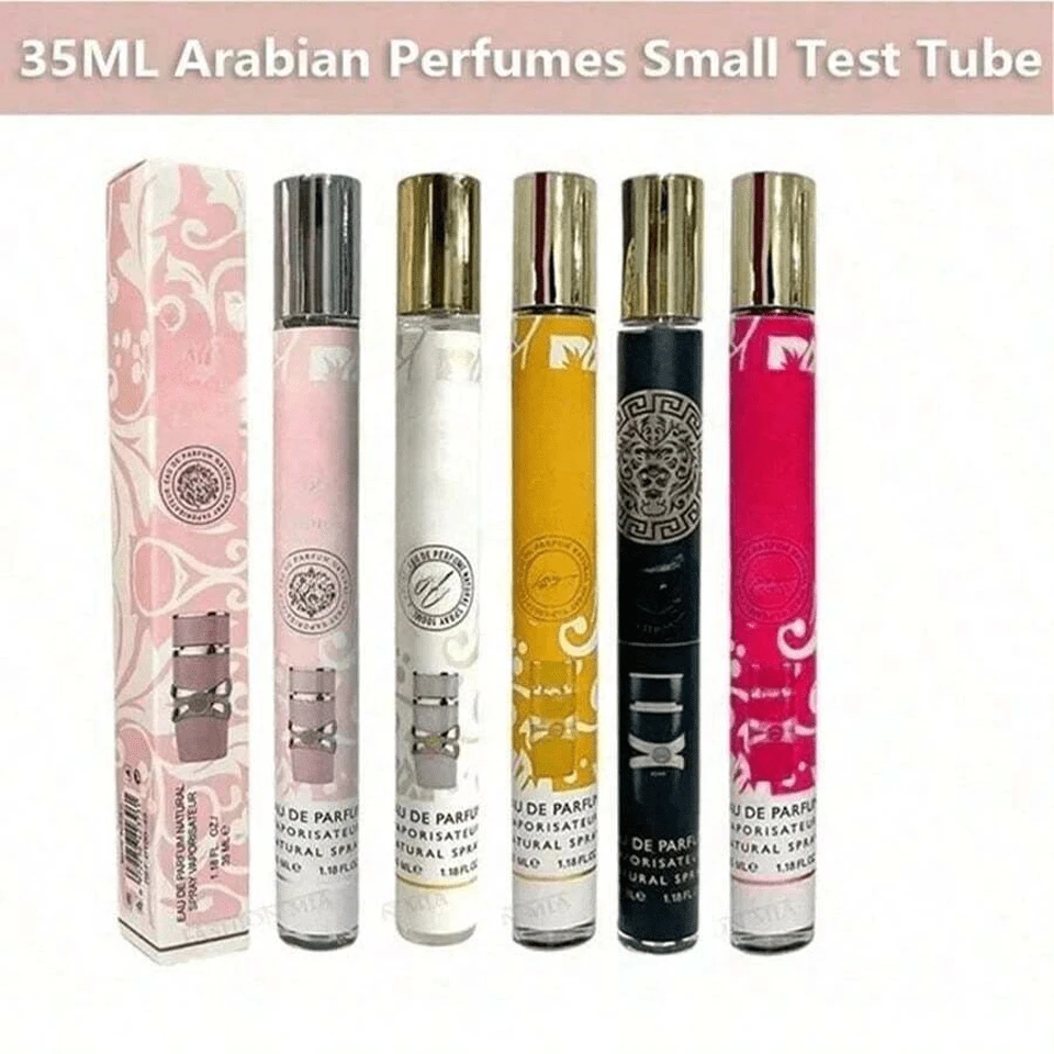 6pcsX35ml Arabian Perfumes Lasting Fragrance Spray Floral Scent Eau De Parfum Cologne Deodorants High Quality Gifts Small Test Tube - 多樣化香型 - 查看 1