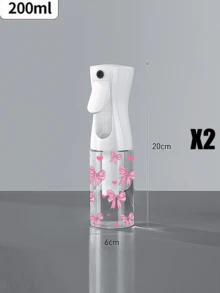 Bow Decor Transparent PET Refillable Travel Spray Bottle, Multi-Purpose Fine Mist Sprayer Bottle, Suitable For Travel And Business, Can Be Used As Makeup Remover Spray, Reusable Hair Mist Bottle, Continuous Spray Bottle, Also For Hair Styling, Cleaning, Plant Misting And Facial Hydration - Multicolor - View 14