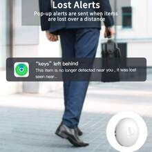 Apple AirTag Alternative GPS Tracker, AirTag Keychain, Disc Global Locator For Apple, Car GPS Tracker, Pet Cat GPS Collar, CR2032 Replaceable Battery, Compatible With "Apple Find My" Platform, One-Click Tracking, Remote Precise Tracking, Long-Lasting Battery Life, Suitable For Elderly, Pets, Cars, Keys, Bags And Other Anti-Loss Reminder Tracking