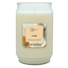 FabFinds Mainstays Vanilla Candle 20oz (566g) - White - View 3