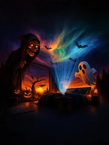 [Magical Galaxy Projector] 14 Effects Galaxy Star Projector, Northern Lights LED Atmosphere Projection Lamp Aurora Borealis Starry Sky Projector, For Room Home Decorations, Home Theater, Gift Decoration, Magical Projection Lamp Gifts, Holiday Party - Multi-color light - View 8