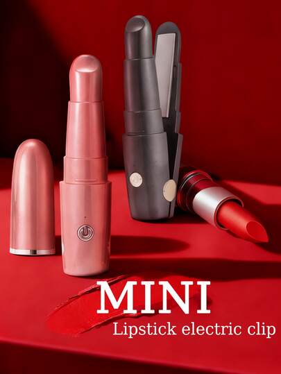 New USB Powered Mini Hair Straightener & Curler 2-In-1, Portable Hair Styling Tool For Dorm Use (Not Rechargeable)