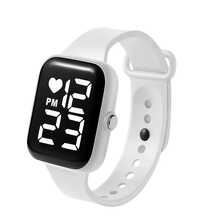 Women's Square Digital Sports Watch Gifts, Everyday Use, Pink - trắng - Xem 2