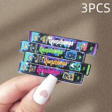 90年代风格恐怖贴纸 - 万圣节VHS堆叠塔面具狼人沼泽恐怖屋电影贴纸剪贴簿用品剪贴簿文具 - 彩色 - 查看 11