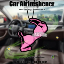 Cute Pink Bra Design, Car Air Freshener Pendant - Cartoon Underwear Style For Rearview Mirror, Vent Clip, Home & Office Decor, Creative Design, Idea Gifts For Friend - Multicolor - View 7