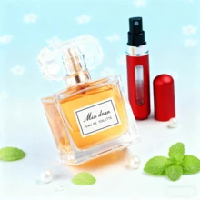 1PC Women's Perfume Sweet Body Spray With 5ml Self-Pump Perfume Bottle, Pink Penoy And Apricot Fruit Sicilian Orange Perfume Long-Lasting Spray, Perfect For Mother's Day, Birthday Party, Wedding, Summer Vacation Beach Outdoor Sports Christmas Gift. - 黃色 - 查看 3