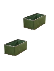 多包装高品质无纺布PP板可水洗可折叠无异味衣物收纳盒，多种颜色和尺寸可选。无纺布收纳盒底部带拉链，可折叠，用于存放玩具、衣物和杂物。 - 軍綠色 - 查看 14