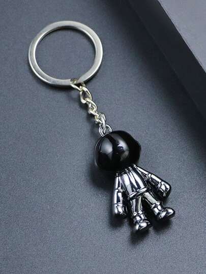 1pc Fashion Astronaut 3D Space Spaceman Keychain Robot Ring Pendant Creative Universe Bag Accessories Bag Charms Gifts, Valentine'S Day, Stylish, For Teen Girls Women College Students, Teacher, White-Collar Workers, Rookies & White-Collar Workers Gift, Accessories, Decor Key Chain Charms School Supplies Teacher Gifts Back To School Teacher Accessories