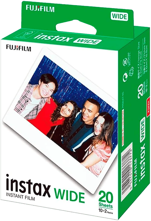 PELICULA FUJIFILM INSTAX WIDE- PACK 20 FOTOS (2X10) - Blanco - Ver 1