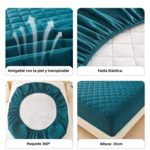 Mattress Protectors & Encasements - Blue - View 4
