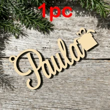 1/3/5 Stück personalisierte Weihnachts-Acryl- & Holz-Wort-Ornamente, individualisierbare Name/Nachricht Hängedekoration für Weihnachtsbaum, Tischplatzierung, Weihnachtsgeschenk-Anhänger für Familie, Freunde, Feiertags-Party, Heim-Dekoration, Fröhliche Weihnachten, Freude, Frieden, Glaube, anpassbare Hängeornamente, Thanksgiving, Neujahr, Festliche Dekorationszubehör, perfekte Feiertags-Geschenke für Kinder, Erwachsene, Festliche Heim-Party, Tisch-Mittelstück-Dekoration - Mehrfarbig (Weihnachten1) - Übersicht 39