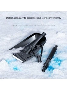 Telescopic Snow Shovel, New Winter Retractable Snow Shovel, Car Snow Shovel Removable Snow Cleaning Tool, Thickened Snow Pusher Shovel