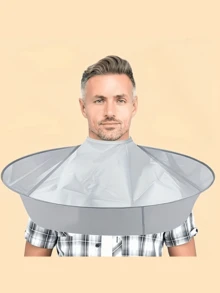 Adjustable Hair Cutting Cape - Foldable, Adult/Elderly Hair Cutting Salon Cape, Non-Clogging, Home Shaving Cape/Kids Hair Cutting Cape, Nylon Salon Cape, Unisex, Suitable For Professionals And Home Use - Multicolor - View 3