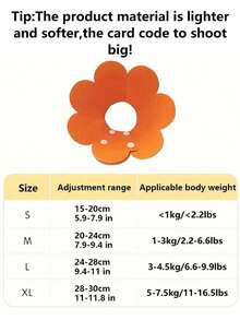 1pc Adjustable Pet Recovery Cone, Lightweight Felt Funnel E-Collar For Cats And Dogs, Post-Surgery Licking Prevention