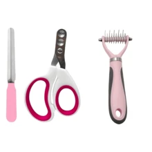 3pcs Pet Knotting Comb, Dog Comb, Nail Scissors, Cat Beauty Hair Removal, Cat Comb, Nail Grinding File, Cat Dog Universal Pet Beauty Tool For Cleaning And Hair Removal, Suitable For Cat And Dog Pet Cleaning Products - Multicolor - View 12