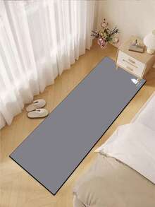 1入組矽膠廚房地墊，具有精緻的純色設計，防疲勞和緩衝，吸水快乾，底部有防滑橡膠，適用於廚房、浴室、門廳、洗衣間等場所，裝飾房間