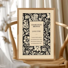 1 件，经典文学艺术印刷品：夏洛特·勃朗特的《简·爱》帆布墙饰，适用于客厅、卧室、办公室、家居装饰、房间装饰、墙壁艺术、海报、带画框的墙壁艺术 - 帆布（可选画框） - 彩色 - 查看 9