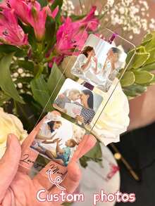 1 pieza Marcapáginas de acrílico transparente personalizado con borla - Accesorio de libro hecho a mano con flores personalizadas, regalo único para lectores - Para amantes de los libros - Regalo de Navidad - Regalo perfecto para mamá, Marcapáginas de acrílico con nombre personalizado, Marcapáginas con foto personalizada, Regalo para lectores, Marcapáginas de acrílico con borla, Marcapáginas con foto de mascota personalizada, Regalo de marcapáginas, Elemento imprescindible para volver a la escuela, Regalo de graduación - Multicolor - Ver 4