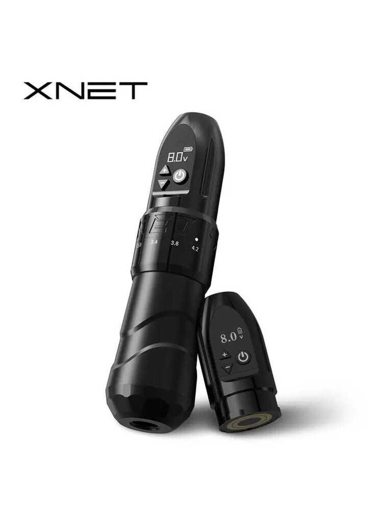 XNET 1個 F2 ワイヤレスタトゥーマシンペン 2.0-4.2mmの調整可能な