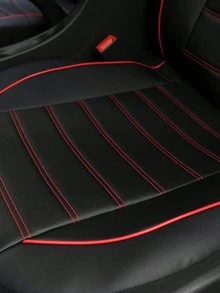 1pc/2pcs Classic Universal PU Leather Front Car Seat Covers, Fit For Most Sedans, Trucks, SUVs | All Season, Compatible With Airbags And Waterproof | Comfortable Car Seat Covers With Armrest Friendly Design - Style B - View 8