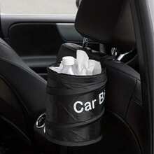 Foldable Multifunctional Hanging Car Trash Can, Made Of Double Oxford Cloth Material, Easy To Operate, Comes With A Hanging Hanging Bag, Car Storage Bin, Backrest Storage Bag, Car Interior Hanging Large Capacity Car Trash Can - Convenient Garbage Container And Seat Back Storage Bag - Car Interior Accessories, Car Companion, Men's Gift. - Multicolor - View 7