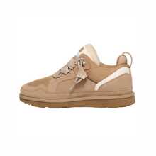 UGG Lowmel Girls' Grade School Shoes Suede Canvas Sneakers - 沙/沙 - 查看 2