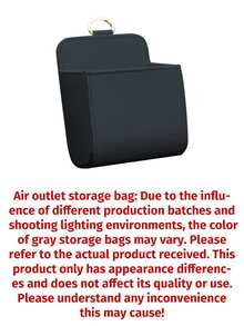 1pc Multifunctional Car Air Vent Storage Box With Small Installation Bracket - Durable And Stylish Design, Ample Space To Store Various Accessories, Ideal For Keeping Small Items In The Car, Also Can Be Used As A Phone Holder To Enhance Driving And Travel Experience