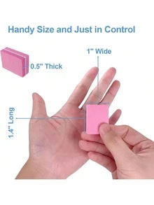 1/10/30/50/100/150/300/500pcs Mini Nail Buffer Blocks, Suitable For Acrylic & Natural Nails, 100/180 Grit Nail Polishing Blocks, Bulk Nail Buffers, Professional Manicure Nail Files, Nail Accessories - Nhiều màu - Xem 6