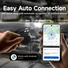 RSH Inteligentny lokalizator Air Tracker dla systemu Android, kompatybilny z aplikacją Android Find Center (wymagany system Android 9 lub nowszy), globalny inteligentny lokalizator antyzaginieniowy do kluczy i bagażu, ochrona prywatności, wymienna bateria, prezent świąteczny - Czarne - Zobacz 8
