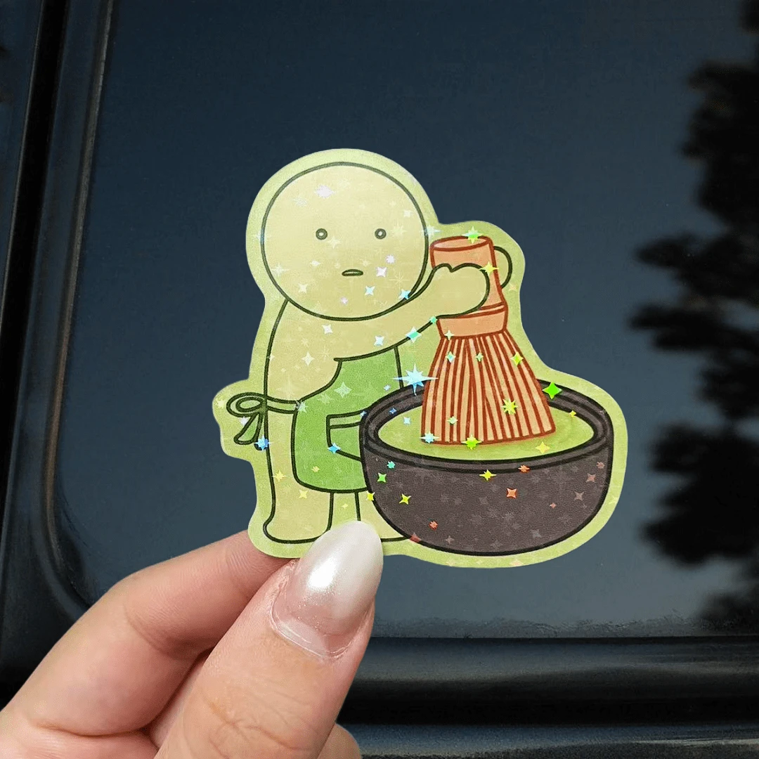 Hình dán anime dễ thương chủ đề pha chế Matcha Latte - Chất liệu vinyl chống thấm nước, bóng bẩy, trang trí theo phong cách nấu ăn Nhật Bản cho sổ tay Bullet Journal, laptop, ốp điện thoại, bình nước - Hoàn hảo cho những người yêu thích Matcha và người hâm mộ anime, phụ kiện sổ kế hoạch, đồ dùng làm album ảnh, văn phòng phẩm. - Nhiều màu - Xem 1