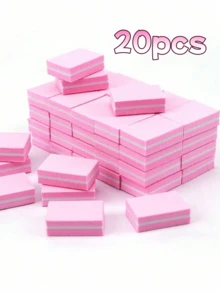 1/10/30/50/100/150/300/500pcs Mini Nail Buffer Blocks, Suitable For Acrylic & Natural Nails, 100/180 Grit Nail Polishing Blocks, Bulk Nail Buffers, Professional Manicure Nail Files, Nail Accessories - Nhiều màu - Xem 18