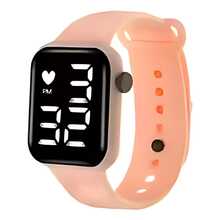 Women's Square Digital Sports Watch Gifts, Everyday Use, Pink - 粉色 - 查看 2