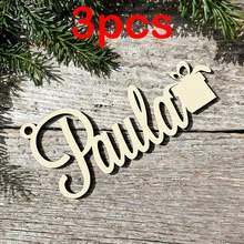 1/3/5 Stück personalisierte Weihnachts-Acryl- & Holz-Wort-Ornamente, individualisierbare Name/Nachricht Hängedekoration für Weihnachtsbaum, Tischplatzierung, Weihnachtsgeschenk-Anhänger für Familie, Freunde, Feiertags-Party, Heim-Dekoration, Fröhliche Weihnachten, Freude, Frieden, Glaube, anpassbare Hängeornamente, Thanksgiving, Neujahr, Festliche Dekorationszubehör, perfekte Feiertags-Geschenke für Kinder, Erwachsene, Festliche Heim-Party, Tisch-Mittelstück-Dekoration - Mehrfarbig (Weihnachten1) - Übersicht 54