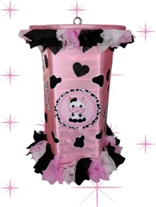 PIÑARTA GIRATORIA VAQUITA NIÑA COLOR ROSA - Rosa - Ver 1