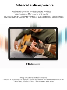 Samsung Galaxy Tab X110 WiFi 安卓平板电脑，4GB 内存，64GB 存储，8.7 英寸高清显示屏，分屏显示，杜比全景声，快速分享，轻巧便携设计，适用于流媒体播放和办公