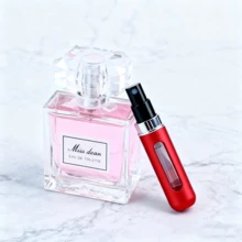 1PC Women's Perfume Spray With Free Portable Perfume Refill Bottle, Perfume Sweet Body Spray 45ml Pink Penoy And Apricot Fruit Sicilian Orange Perfume Long-Lasting Spray, Perfect For Mother's Day, Birthday Party, Wedding, Summer Vacation Beach Outdoor Sports Christmas Gift. - 花卉印花 - 查看 5